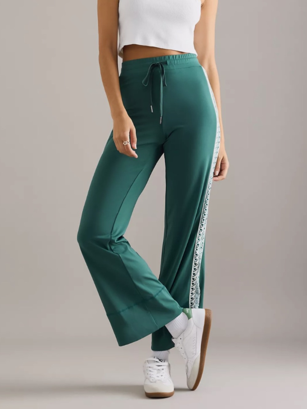 NWT Anthropologie Daily Practice Women’s Green Sport Club Tennis Track Pants XL